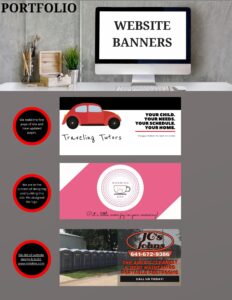 Website Banners and Logos designed by King Branding Company